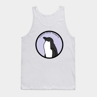 Portrait of Little Blue Penguin in a Circle Tank Top